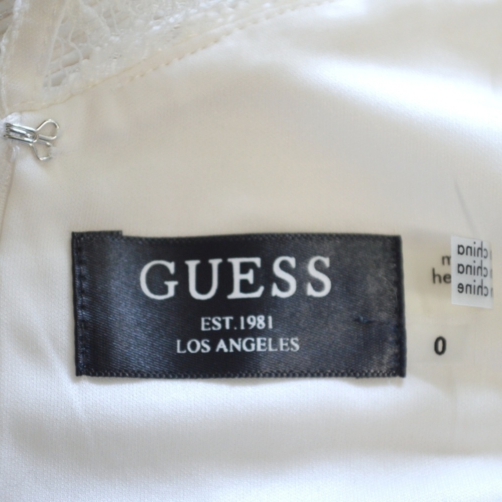 GUESS Ivory BodyCon Sexy New Years Eve Dress - Picture 8 of 8